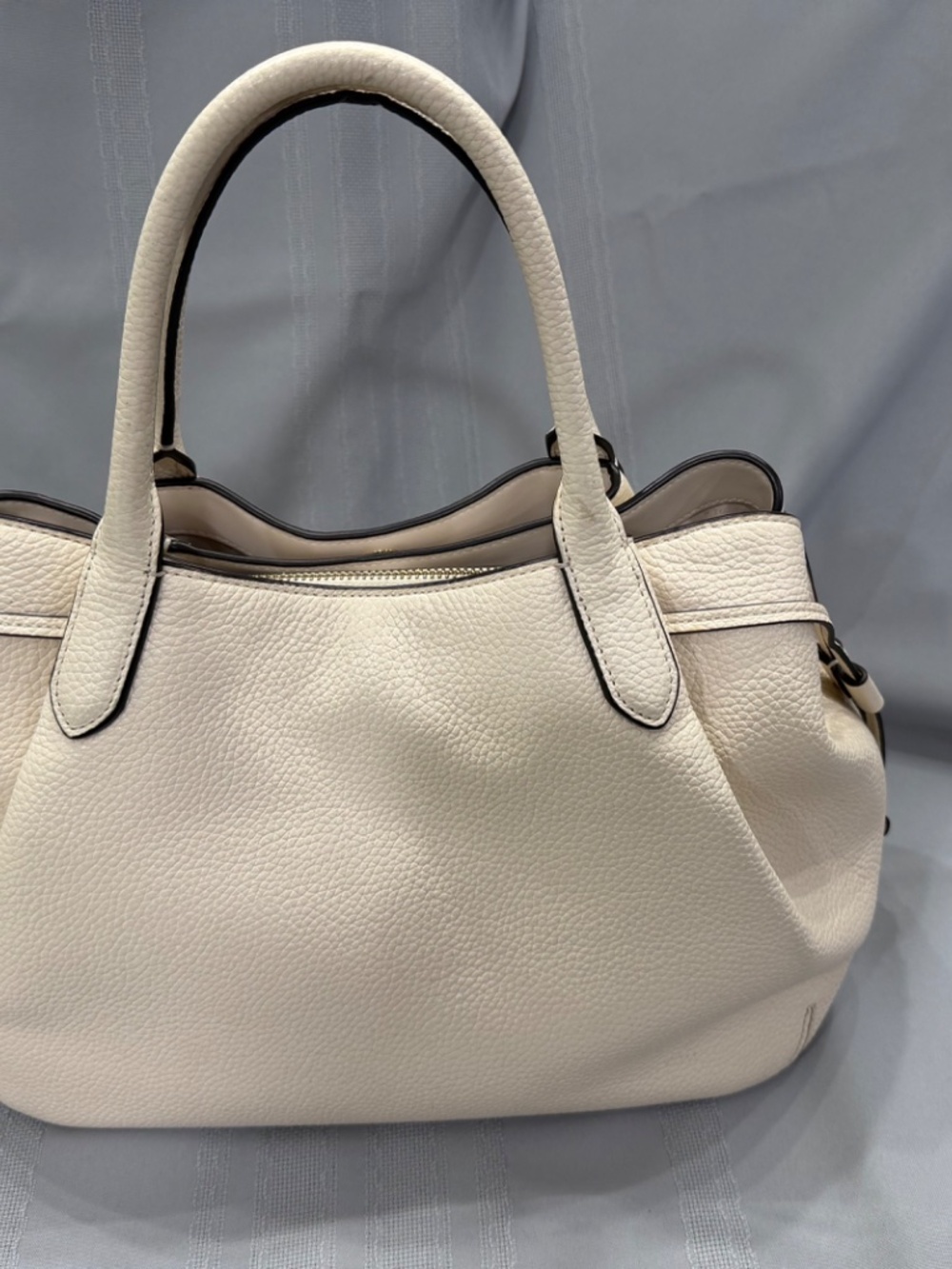 Kate Spade Dumpling Large Satchel Pebble Leather Parchment - Picture 2 of 12